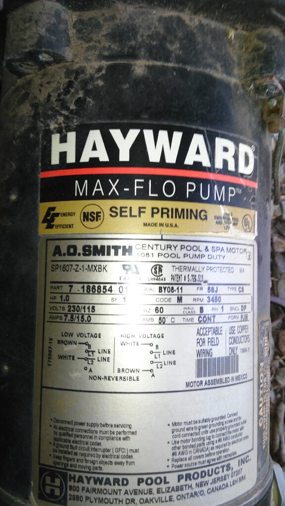 20 yr. old &#43; Hayward Motor humming - Pool Repair ...