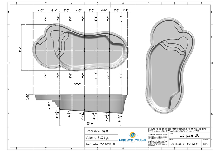 pool dimensions