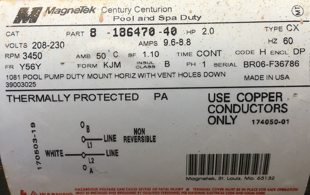 Pump Replacement Century Centurion Pool Equipment Inyo Pool People