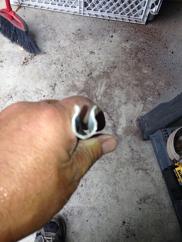 27' pool liner top coping metal outer