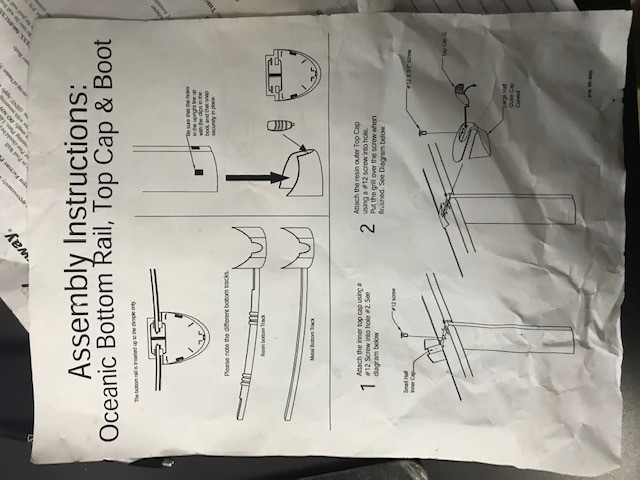 Instruction sheet that says its Oceanic